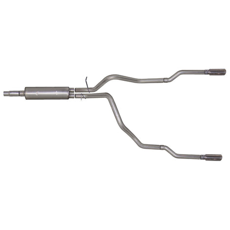 2.5in Cat-Back Dual Split Exhaust w/3.5in Tip <br> 1998-2001 Dodge Ram 1500 3.9L,5.2L,5.9L