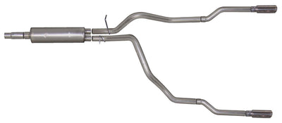 2.5in Cat-Back Dual Split Exhaust w/3.5in Tip <br> 1998-2001 Dodge Ram 1500 3.9L,5.2L,5.9L