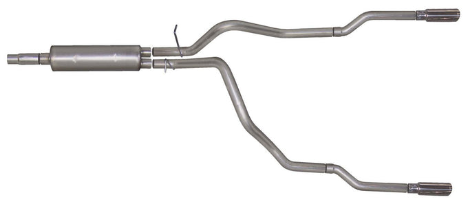 2.5in Cat-Back Dual Split Exhaust w/3.5in Tip <br> 1998-2001 Dodge Ram 1500 3.9L,5.2L,5.9L