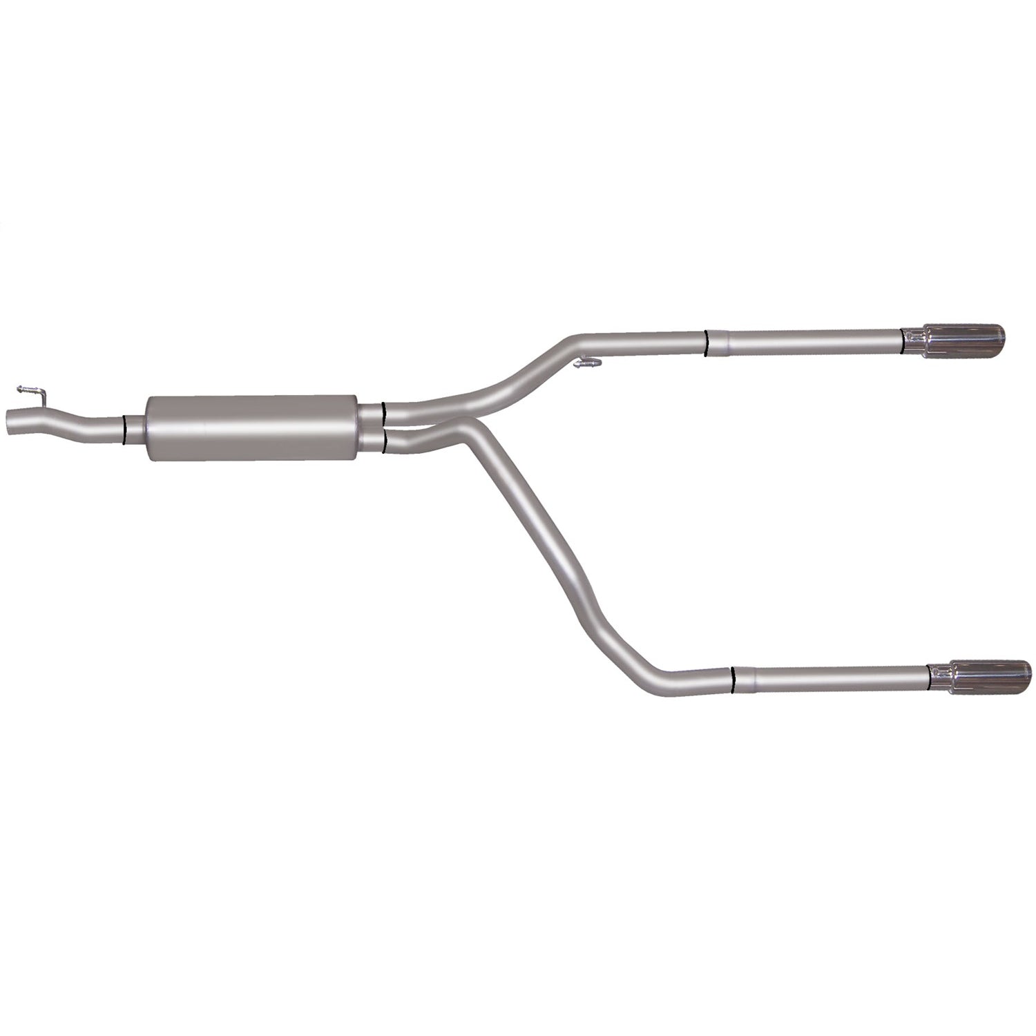 2.5in Cat-Back Dual Split Exhaust w/3.5in Tip <br> 2004-2005 Dodge Ram 1500 5.7L
