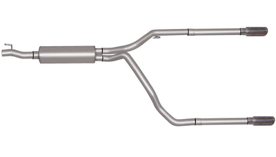 2.5in Cat-Back Dual Split Exhaust w/3.5in Tip <br> 2004-2005 Dodge Ram 1500 5.7L