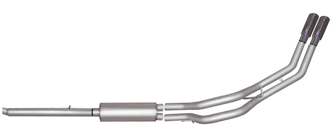 2.5in Cat-Back Dual Sport Exhaust w/3.5in Tip <br> 05-11 Dodge Dakota, Mitsubishi Raider, Ram Dakota