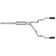 2.5in Cat-Back Dual Split Exhaust w/4in Tip <br> 05-11 Dodge Dakota, Mitsubishi Raider, Ram Dakota