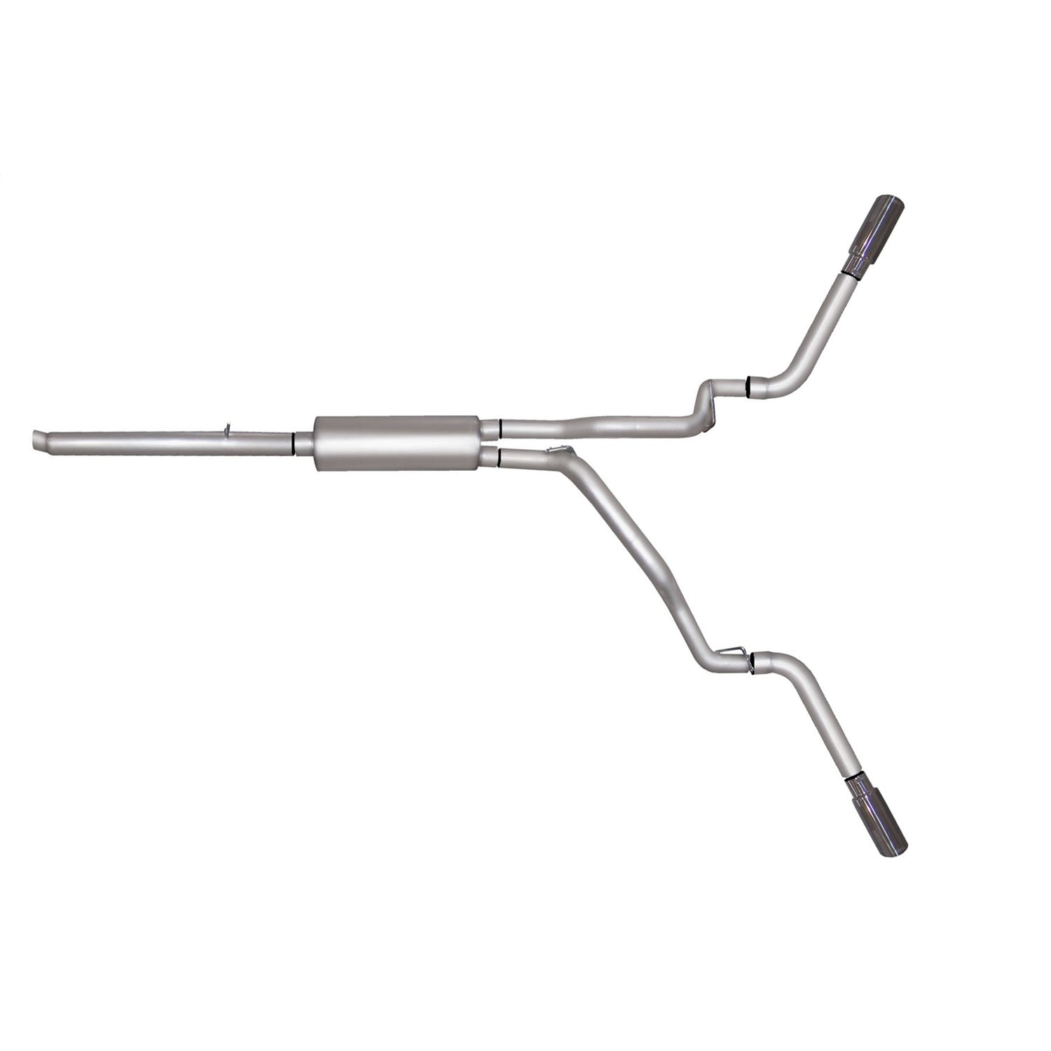 2.5in Cat-Back Dual Extreme Exhaust w/3.5in Tip <br> 05-11 Dodge Dakota, Mitsubishi Raider, Ram Dakota