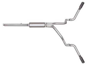 2.5in Cat-Back Dual Extreme Exhaust w/3.5in Tip <br> 05-11 Dodge Dakota, Mitsubishi Raider, Ram Dakota