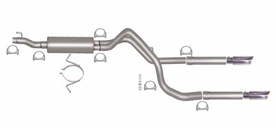 2.5in Cat-Back Dual Split Exhaust w/3.5in Tip <br> 2006-2008 Dodge Ram 1500 5.7L