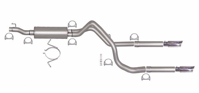 2.5in Cat-Back Dual Split Exhaust w/3.5in Tip <br> 2006-2008 Dodge Ram 1500 5.7L