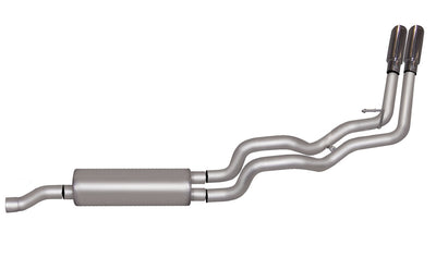 2.5in Cat-Back Dual Sport Exhaust w/3.5in Tip <br> 09-10 Dodge Ram 1500, 11-18 Ram 1500 4.7L,5.7L
