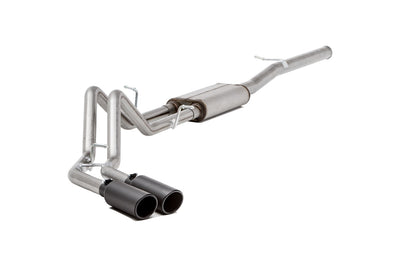 2.25in Cat-Back Dual Sport Exhaust w/4in Tip <br> 09-10 Dodge Ram 1500, 11-18 Ram 1500 4.7L,5.7L