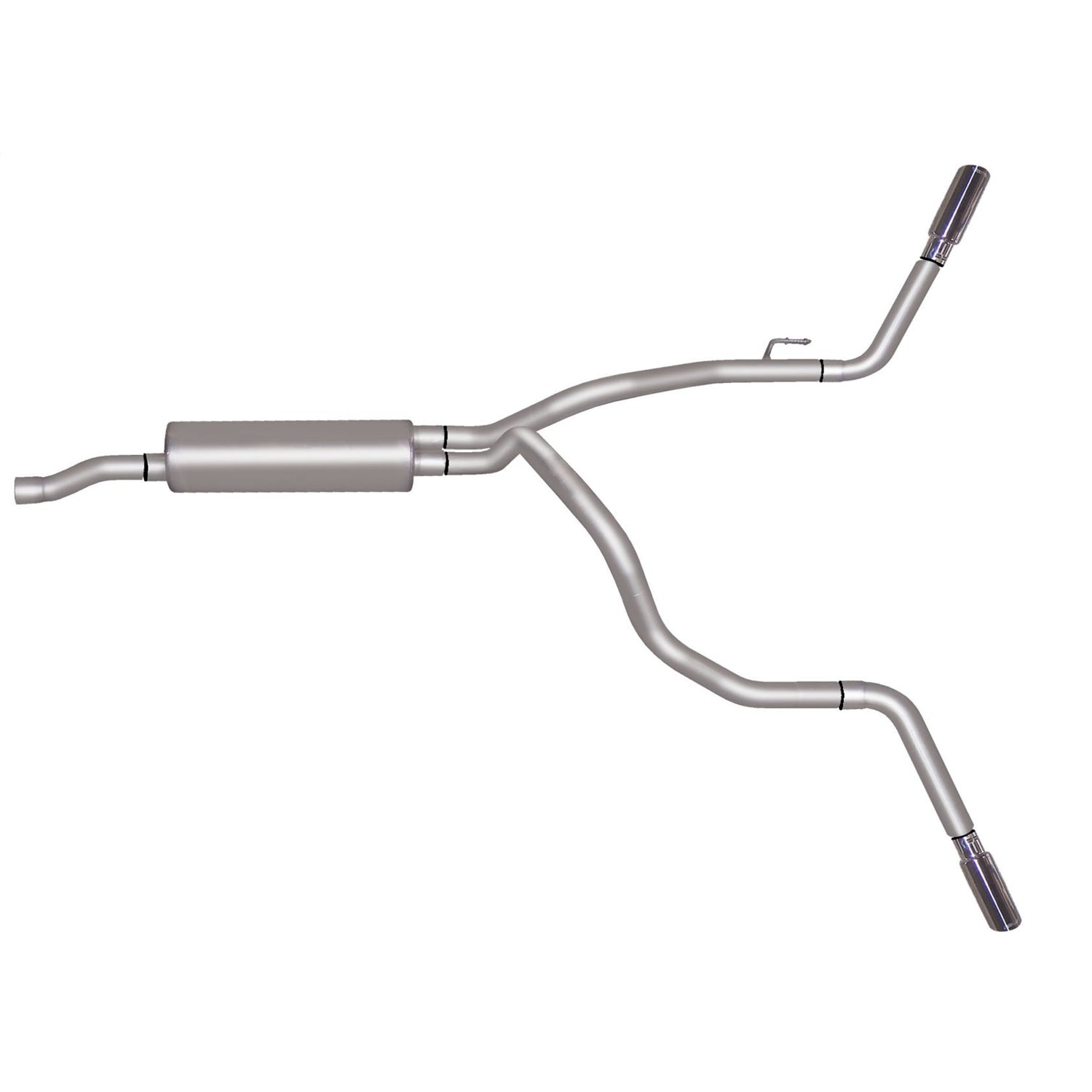 2.25in Cat-Back Dual Extreme Exhaust w/4in Tip <br> 09-10 Dodge Ram 1500, 11-18 Ram 1500 4.7L,5.7L
