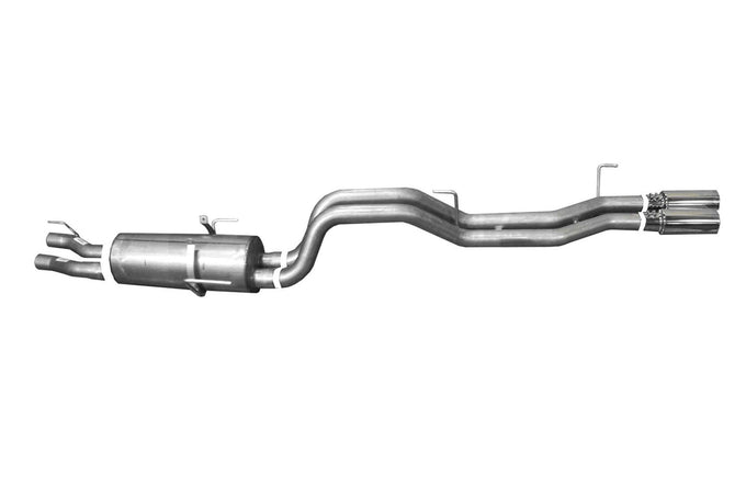 2.5in Cat-Back Dual Sport Exhaust w/4in Tip <br> 2005-2006 Dodge Ram 1500 8.3L