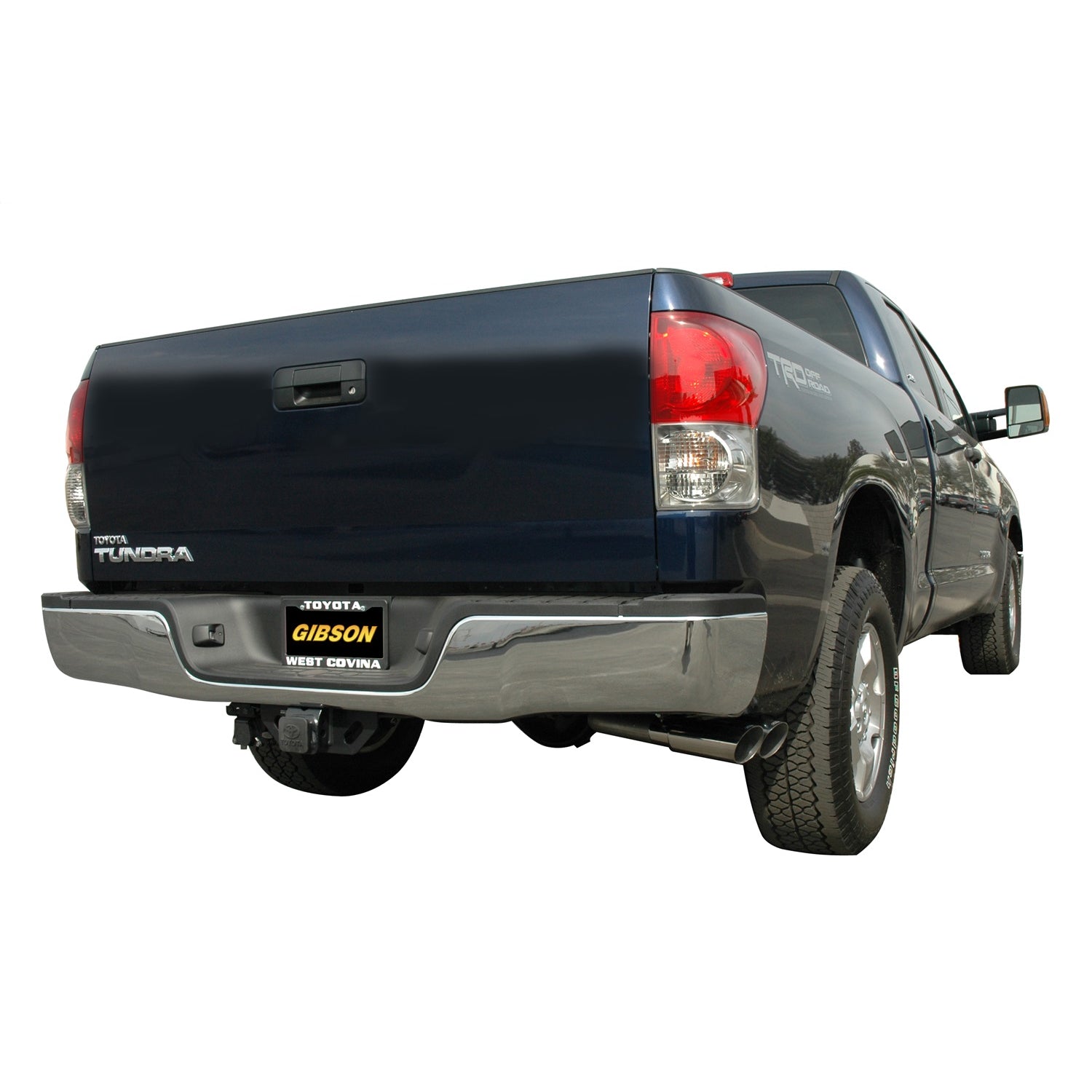 2.5in Cat-Back Dual Sport Exhaust w/4in Tip <br> 2007-2021 Toyota Tundra 5.7L,4.6L