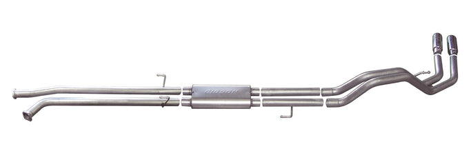2.5in Cat-Back Dual Sport Exhaust w/3.5in Tip <br> 2007-2021 Toyota Tundra 5.7L