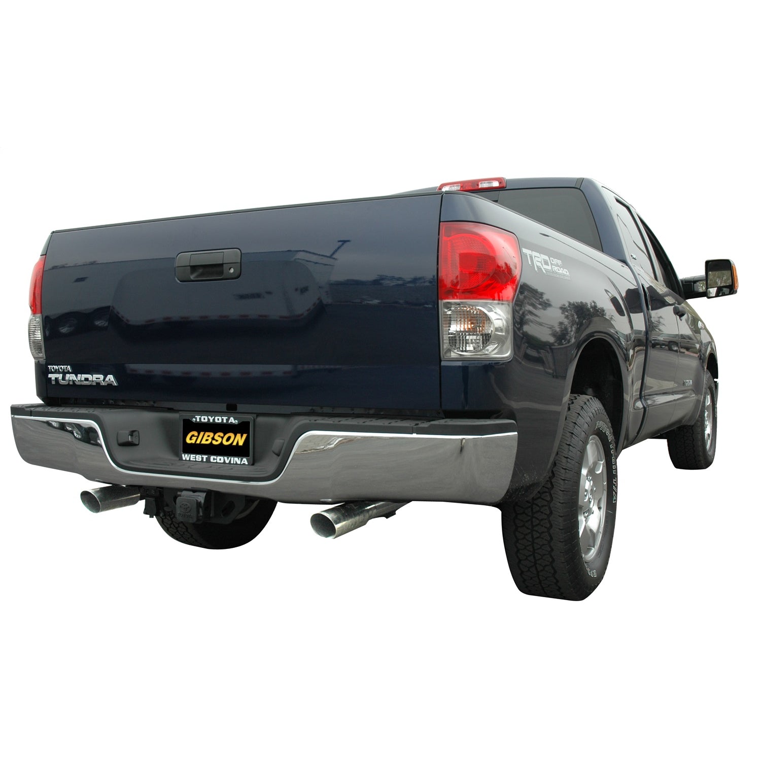 2.5in Cat-Back Dual Split Exhaust w/4in Tip <br> 2007-2021 Toyota Tundra 5.7L,4.6L