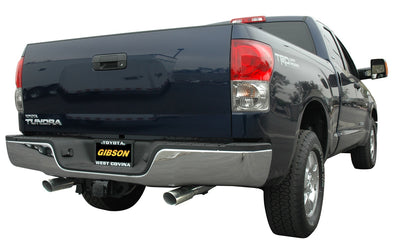 2.5in Cat-Back Dual Split Exhaust w/4in Tip <br> 2007-2021 Toyota Tundra 5.7L,4.6L