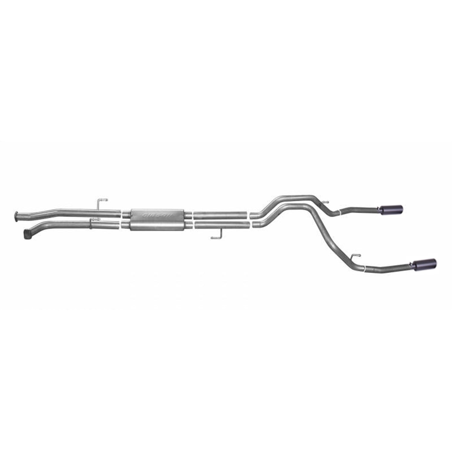 2.5in Cat-Back Dual Split Exhaust w/4in Tip <br> 2007-2021 Toyota Tundra 5.7L,4.6L