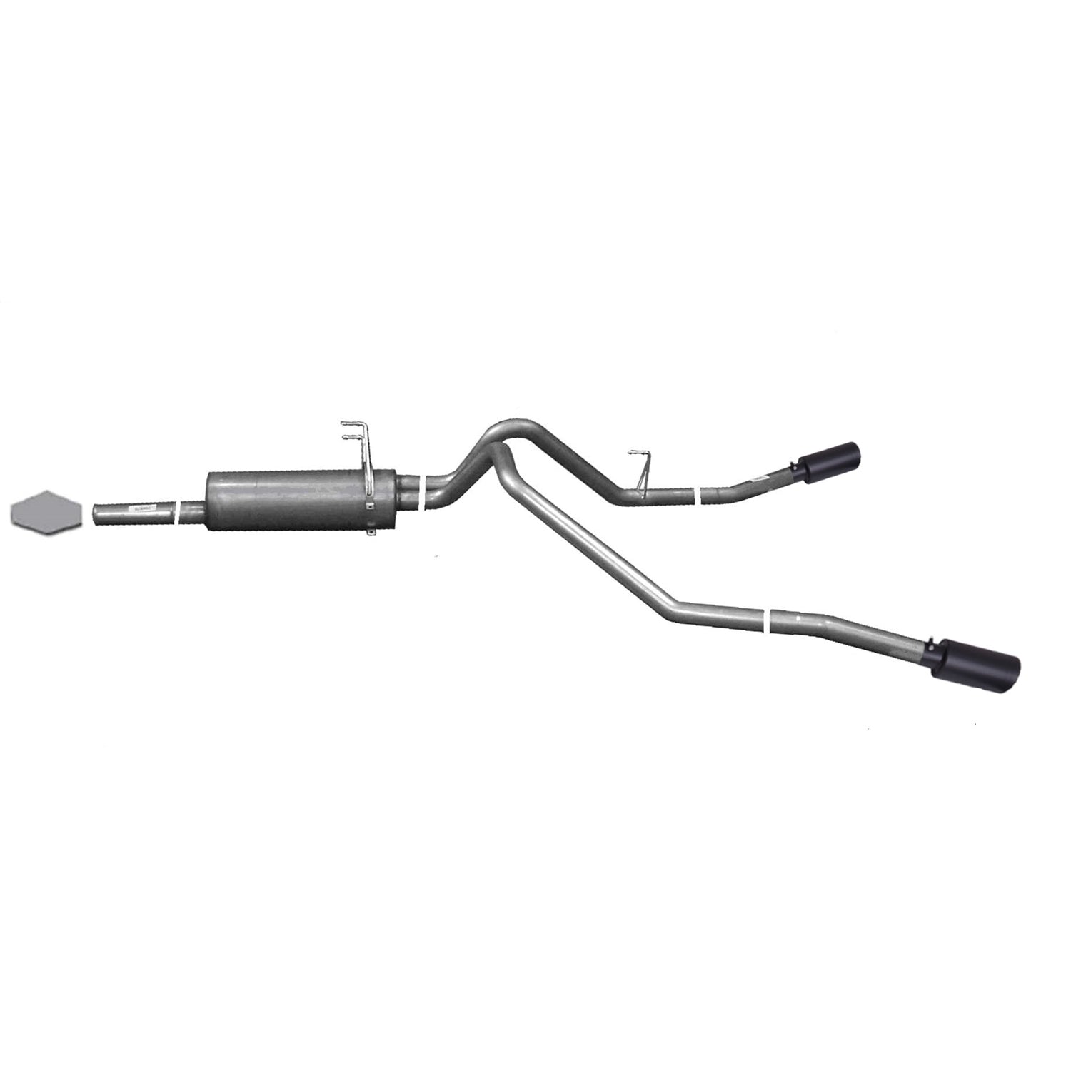 2.5in Cat-Back Dual Extreme Exhaust w/4in Tip <br> 2003-2006 Toyota Tundra