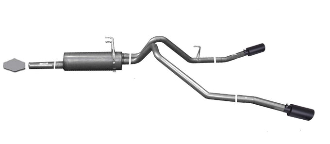2.5in Cat-Back Dual Extreme Exhaust w/4in Tip <br> 2003-2006 Toyota Tundra