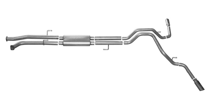 2.5in Cat-Back Dual Extreme Exhaust w/4in Tip <br> 2007-2021 Toyota Tundra 5.7L,4.6L