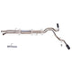 2.5in Cat-Back Dual Extreme Exhaust w/4in Tip <br> 2007-2021 Toyota Tundra 4.7L,5.7L,4.6L