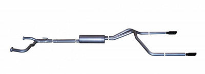 2.5in Cat-Back Dual Split Exhaust w/4in Tip <br> 2004-2015,2017-2024 Nissan TITAN 5.6L