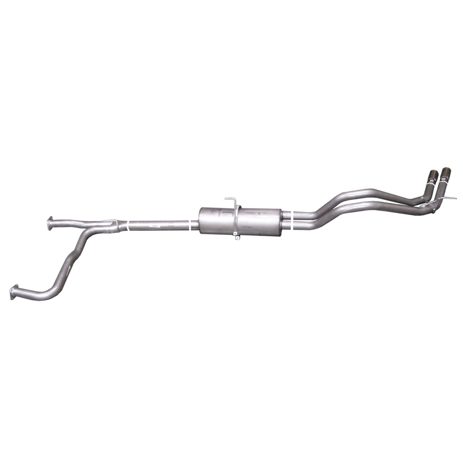 2.5in Cat-Back Dual Sport Exhaust w/3in Tip <br> 08-24 Nissan TITAN 2024 TITAN XD 5.6L