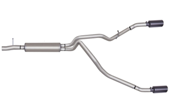 2.5in Cat-Back Dual Split Exhaust w/4in Tip <br> 2011-2016 Ford F-250 F-350 Super Duty 6.2L