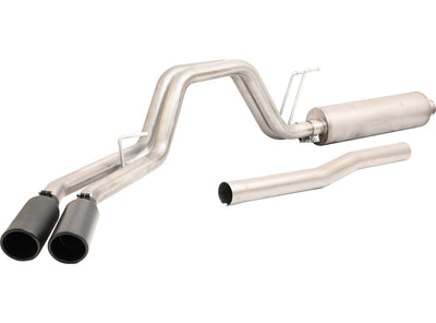 Black Elite Cat-Back Dual Sport Exhaust System <br> 2020-2026 Ford F-250 F-350 Super Duty 7.3L