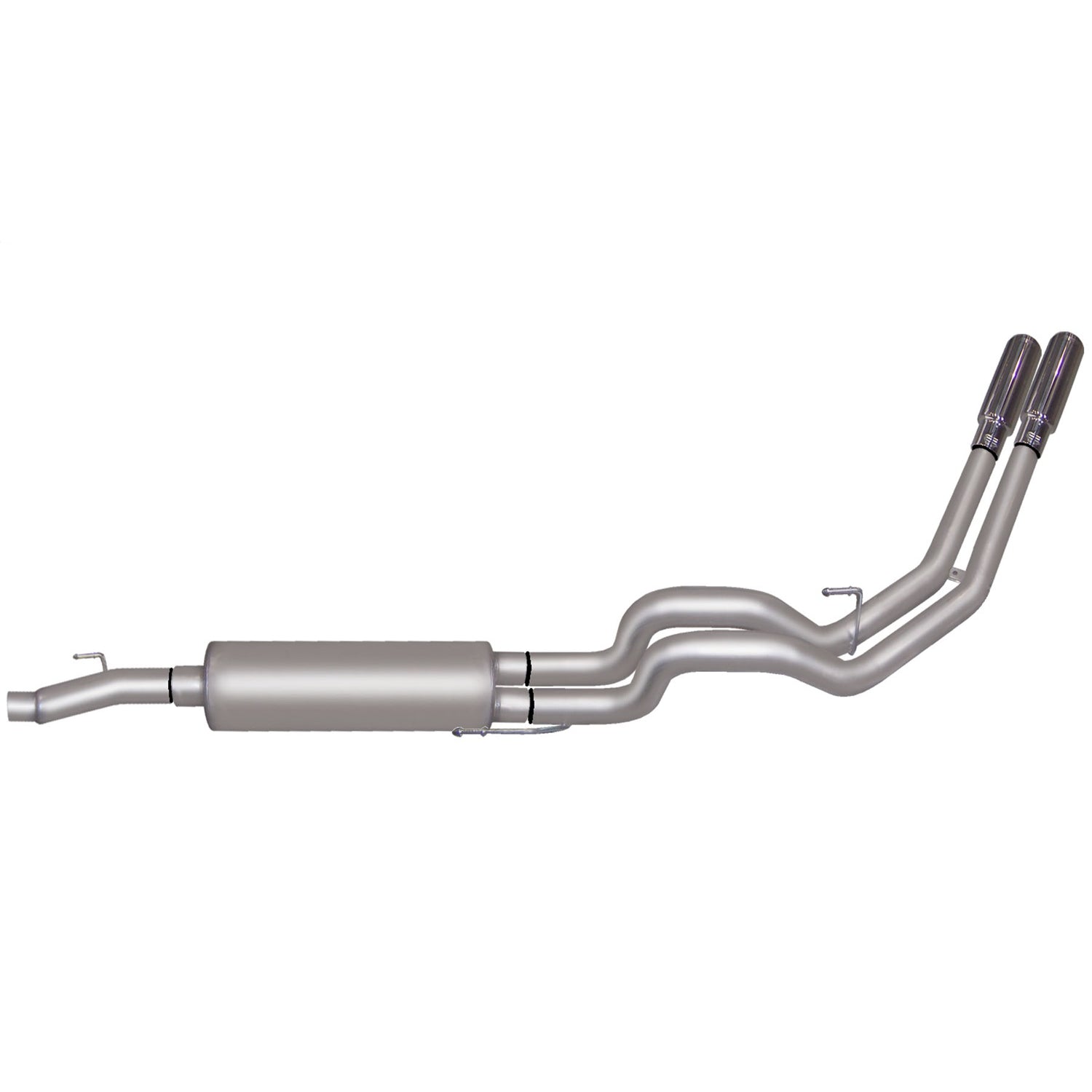 2.5in Cat-Back Dual Sport Exhaust w/3.5in Tip <br> 04-08 Ford F-150, 06-08 Lincoln Mark LT 4.6L,5.4L