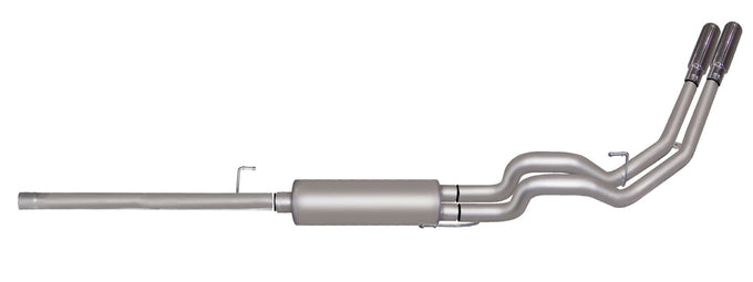 2.5in Cat-Back Dual Sport Exhaust w/4in Tip <br> 2011-2014 Ford F-150 6.2L