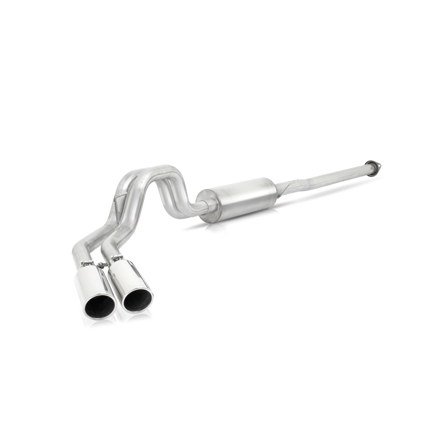 3in/2.5in Cat-Back Dual Sport Exhaust w/4in Tip <br> 2015-2023 Ford F-150 2.7L,5.0L,3.5L,3.3L