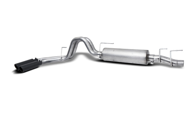 3in-2.5in Cat-Back Dual Sport Exhaust w/4in Tip <br> 2021-2025 Ford F-150 3.5L,2.7L,3.3L