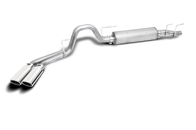 3in-2.5in Cat-Back Dual Sport Exhaust w/4in Tip <br> 2021-2025 Ford F-150 5.0L