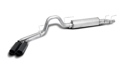 3in-2.5in Cat-Back Dual Sport Exhaust w/4in Tip <br> 2021-2025 Ford F-150 5.0L