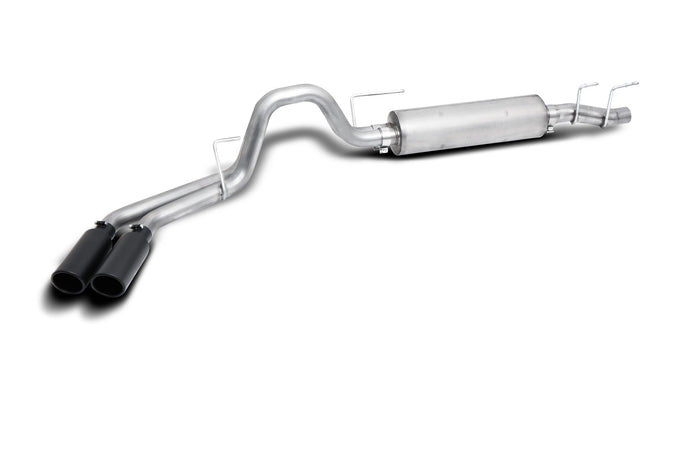 3in-2.5in Cat-Back Dual Sport Exhaust w/4in Tip <br> 2021-2025 Ford F-150 5.0L