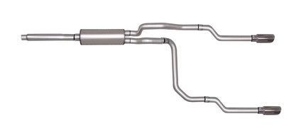 2.5in Cat-Back Dual Split Exhaust w/3.5in Tip <br> 1987-1996 Ford F-150 F-250 4.9L,5.0L,5.8L