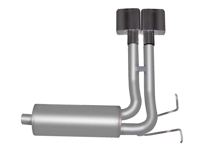2.5in Cat-Back Super Truck Exhaust w/6in Tip <br> 87-96 Ford F-150 F-250 4.9L,5.0L