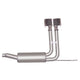 2.5in Cat-Back Super Truck Exhaust w/6in Tip <br> 2005-2008 Ford F-150 5.4L,4.2L,4.6L