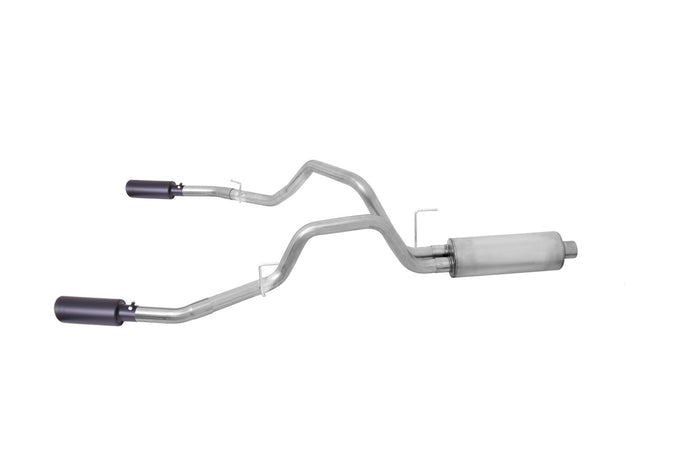2.5in Cat-Back Dual Split Exhaust w/4in Tip <br> 2011-2014 Ford F-150 3.5L