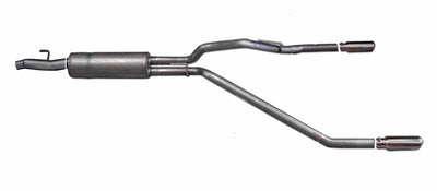 3in/2.5in Cat-Back Dual Split Exhaust w/3.5in Tip <br> 2011-2014 Ford F-150 5.0L,6.2L,3.7L