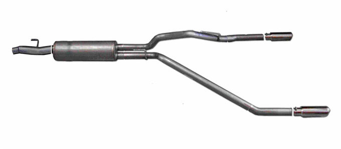 3in/2.5in Cat-Back Dual Split Exhaust w/3.5in Tip <br> 2011-2014 Ford F-150 5.0L,6.2L,3.7L