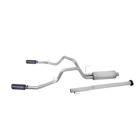 3in Cat-Back Dual Split Exhaust w/4in Tip <br> 2011-2014 Ford F-150 6.2L