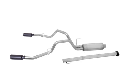 3in Cat-Back Dual Split Exhaust w/4in Tip <br> 2011-2014 Ford F-150 6.2L