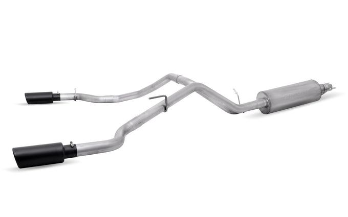 2.5in Stainless Cat-Back Dual Sport Exhaust System <br> 2019-2024 Ford Ranger 2.3L