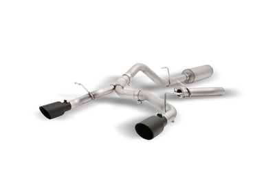 2.5in Cat-Back Dual Split Exhaust w/4in Tip <br> 2021-2025 Ford Bronco 2.3L,2.7L