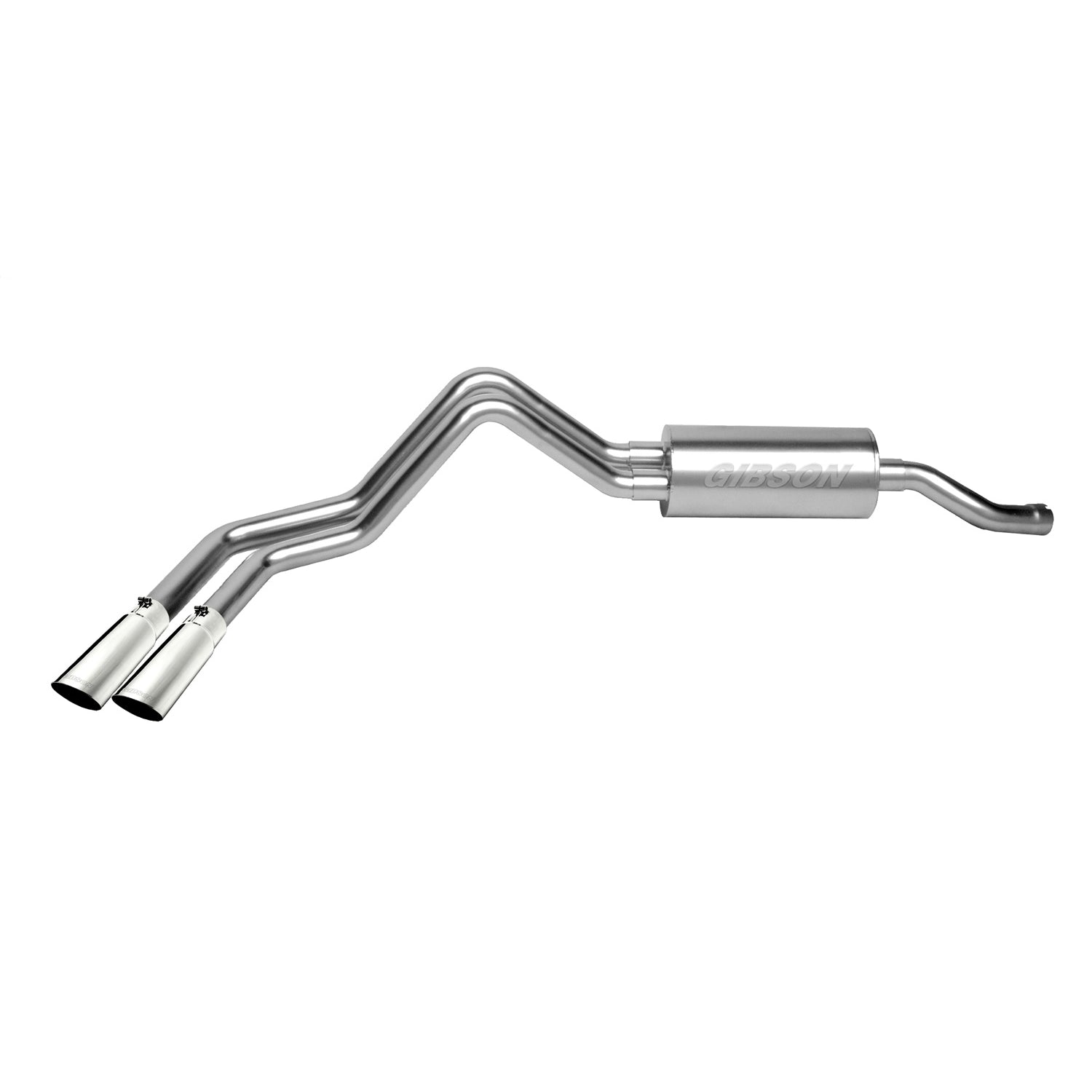 2.5in Cat-Back Dual Sport Exhaust w/3.5in Tip <br> 1987-1996 Ford F-150 F-250 4.9L,5.0L,5.8L