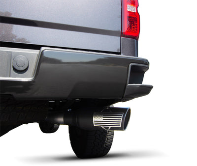 4in Stainless Cat-Back Single Exhaust w/6in Tip <br> 2007-2021 Toyota Tundra 5.7L,4.6L