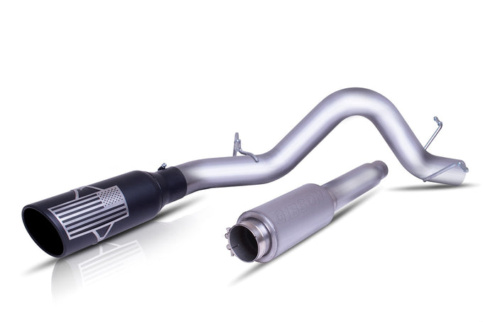 4in Stainless Cat-Back Single Exhaust w/6in Tip <br> 2011-2014 Ford F-150 3.7L