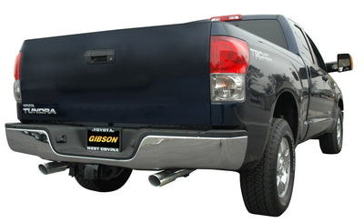 2.5in Cat-Back Dual Split Exhaust w/4in Tip <br> 2007-2021 Toyota Tundra 5.7L,4.6L