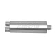 SFT Superflow Dual/Offset Round Muffler, Stainless <br> 8in Round Body 2.50in Dualinlet